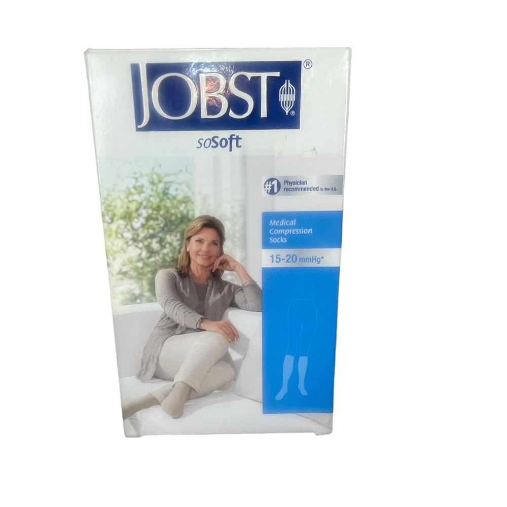 Jobst Medical Compression Hosiery Opaque 15-20 mmHG So Soft‎ Sand Small Knee